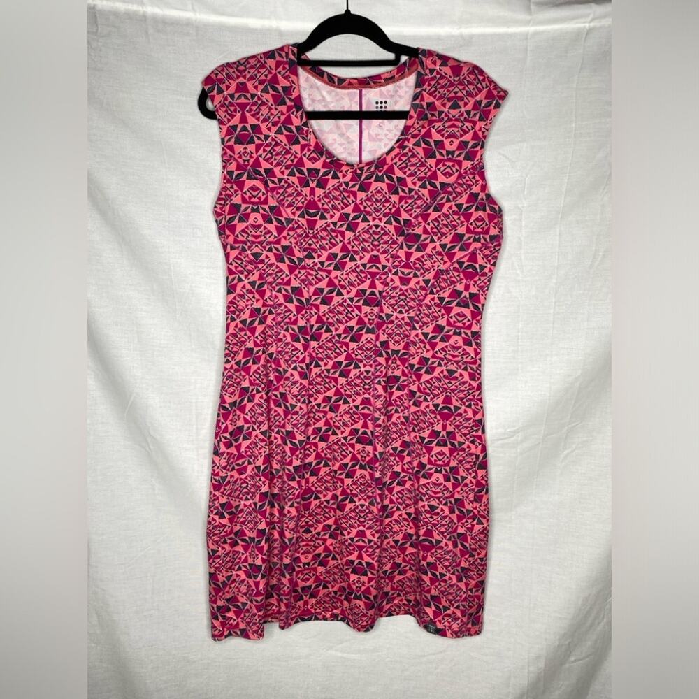 Title Nine Espinoage Dream‎ Dress sz L Peony Pink Athleisure Outdoor Gorpcore